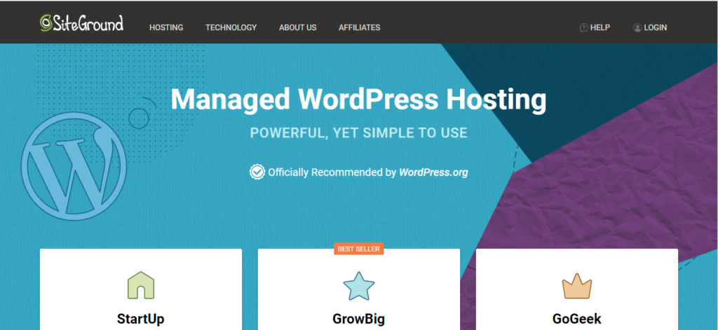 SiteGround Web hosting Provider 