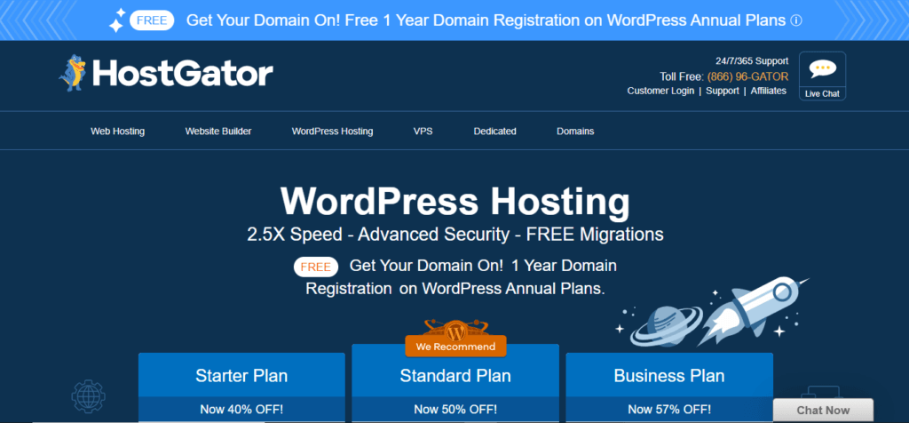 Hostgator WordPress Cloud hosting