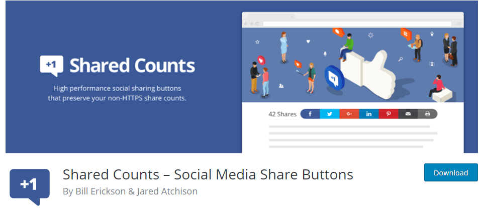 Shared Counts – Social Media Share Buttons Plugin