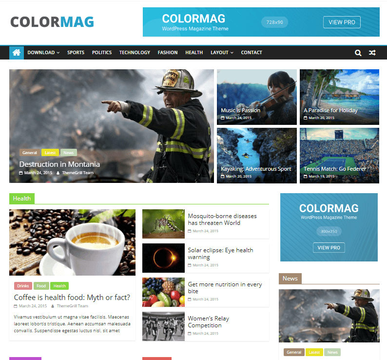 Colormag - Free Blog & Magazine Theme