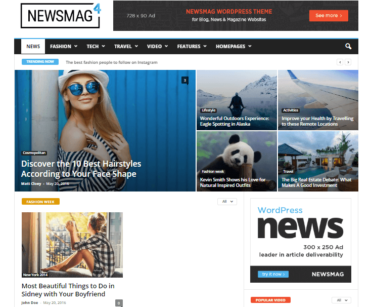Newsmag - WordPress Blog & News Theme