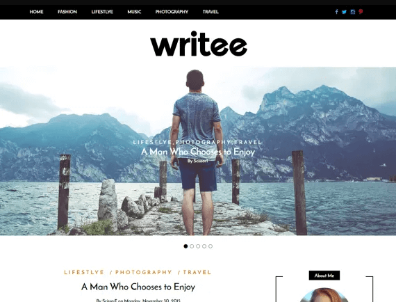 Writee WordPress free theme