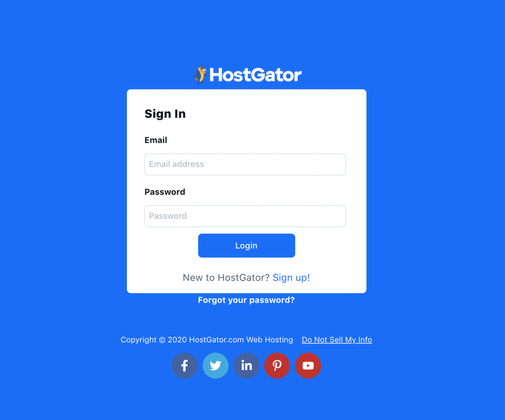 Login to your Hosting account