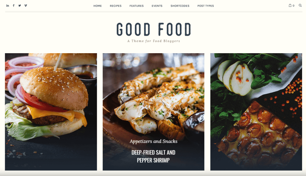 Good Food - Recipe Magazine & Cooking Blog Theme