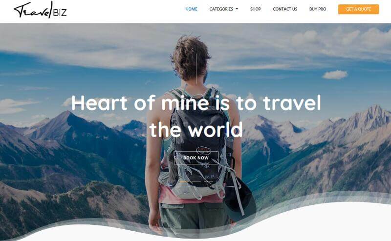 Travel Biz - Free WordPress Travel Theme