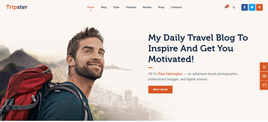 Tripster Personal Travel Theme